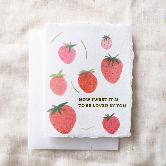 Strawberry Love Farm  | Eco-Friendly Greeting Card